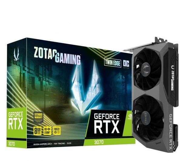 [DE] Karta graficzna ZOTAC GAMING GeForce RTX 3070 Twin Edge 8GB - 699€