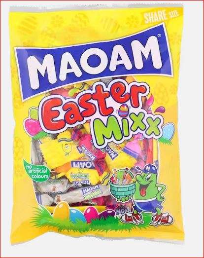 MAOAM Happy Fruttis - Owocowe cukierki- guma rozpuszczalne - duża paczka 325g za 8,79 lub wersja Easter Mixx MAOAM 375g za 9,99zł