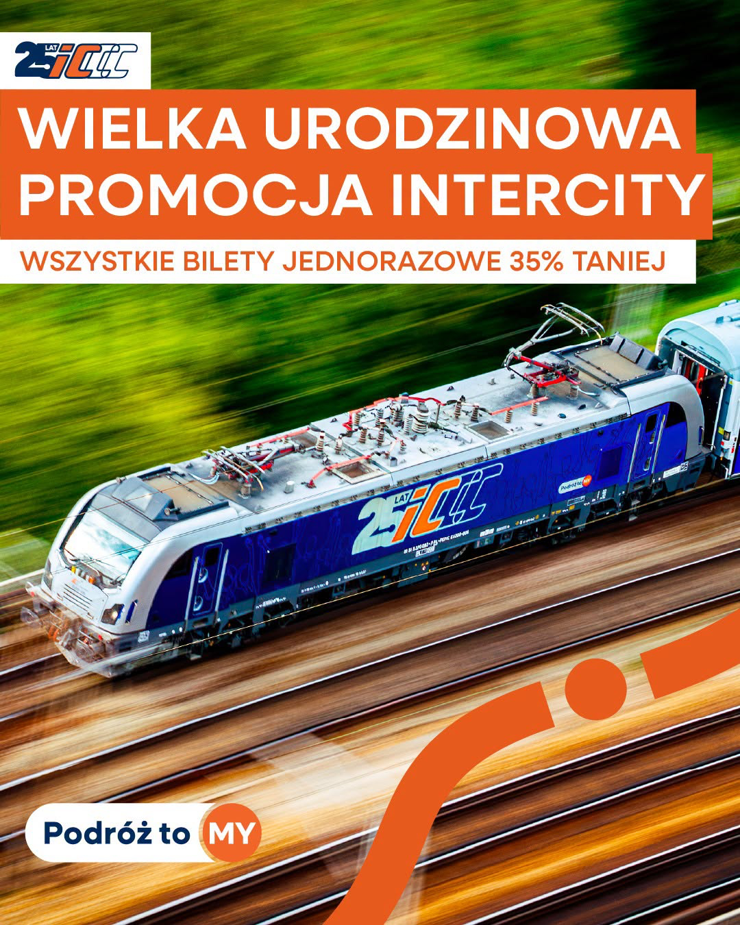 Wszystkie bilety PKP Intercity 35% taniej od 23 do 25 września