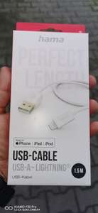 Kabel USB Lightning MFi do IPhone marki Hama 1,5m. Kaufland