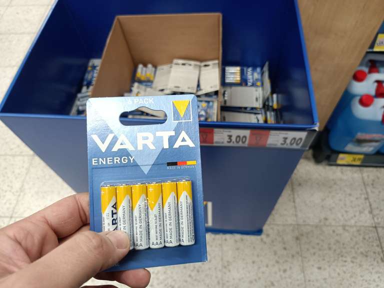 Baterie AAA i AA Varta 6 sztuk (0,50zł/szt) @Kaufland