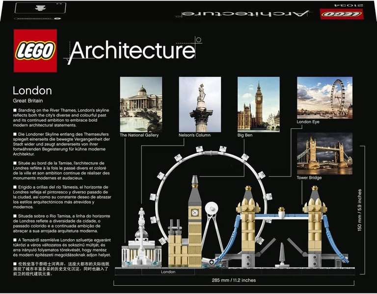 LEGO Architecture 21034 Londyn (liczba elementów 468) @ Amazon