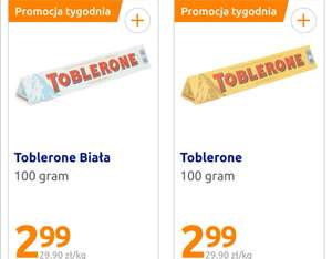 Toblerone (2,99 zł 100g biała i klasyczna) (200g 6,99 zł) @Action