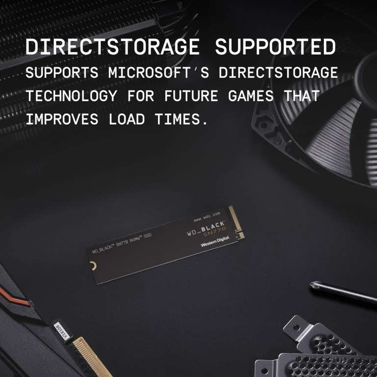 Dysk SSD WD_BLACK SN770 1TB M.2 2280 PCIe Gen4 NVMe do 5150MBps