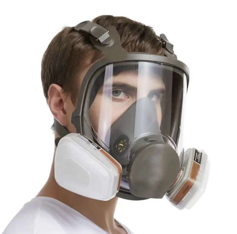 Maska lakiernicza pełnotwarzowa z filtrami(możliwe 50,82zl)
