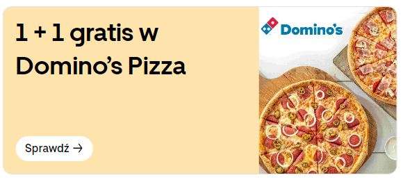 1+1 gratis z Domino's Pizza