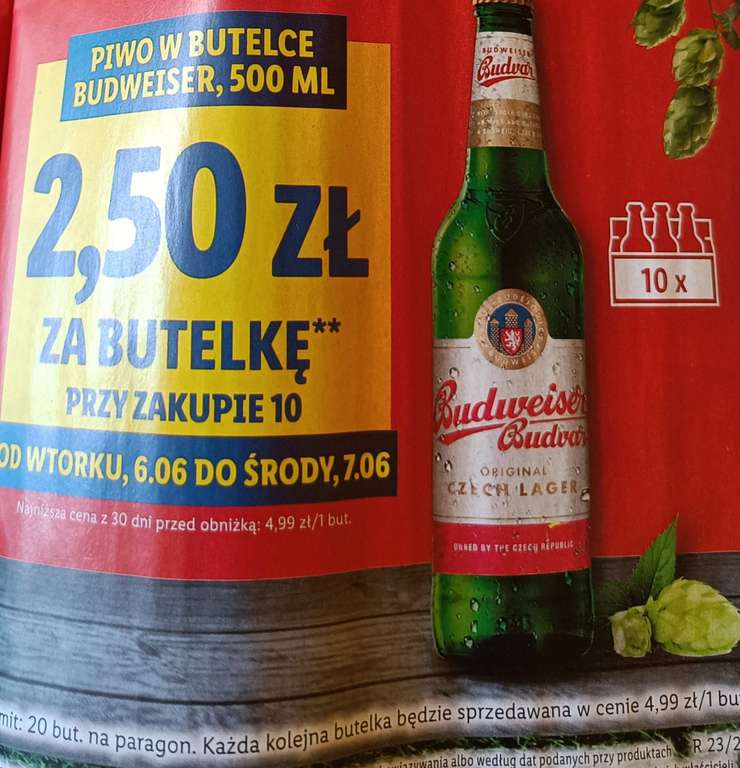 Piwo Budweiser ,Perlenbacher , Heineken w Lidlu taniej