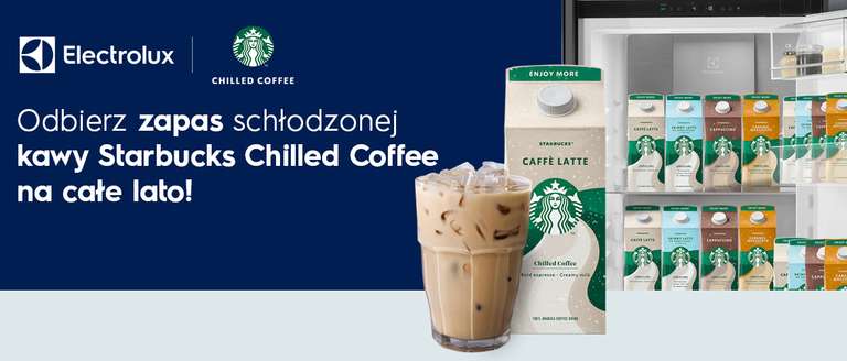 Zapas schłodzonej kawy (72x lub 144x) Starbucks Chilled Coffee przy zakupie lodówki w sklepie Electrolux