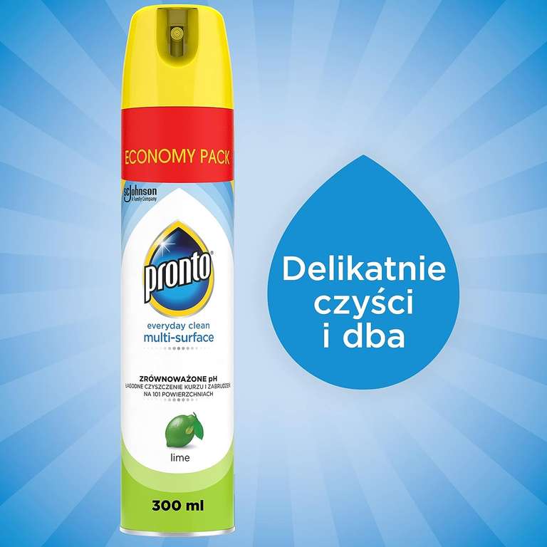 Pronto Everyday Clean Multi-Surface do Różnych Powierzchni w Aerozolu Lime, Limonkowy, 300 ml - Amazon.pl