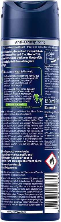 Nivea Men Dry Active Dezodorant W Sprayu 150 Ml