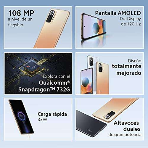 Smartfon Redmi Note 10 Pro AMOLED 120 Hz, 6 GB RAM + 128 GB €206.61
