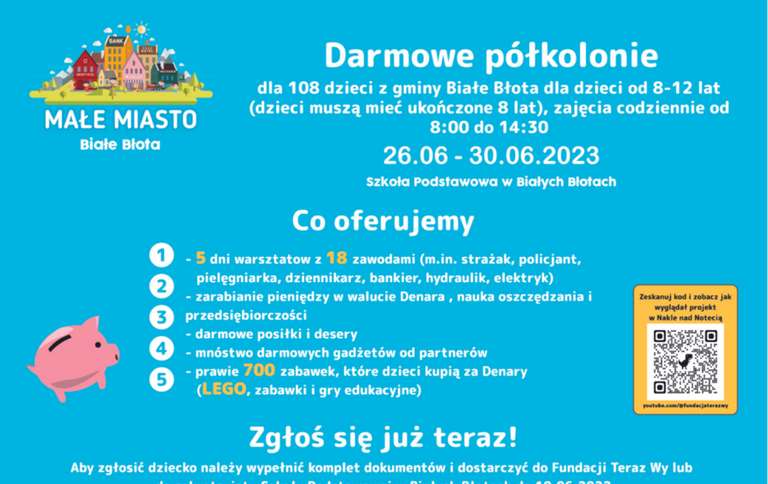 Darmowe półkolonie dla 108 dzieci z gminy Białe Błota