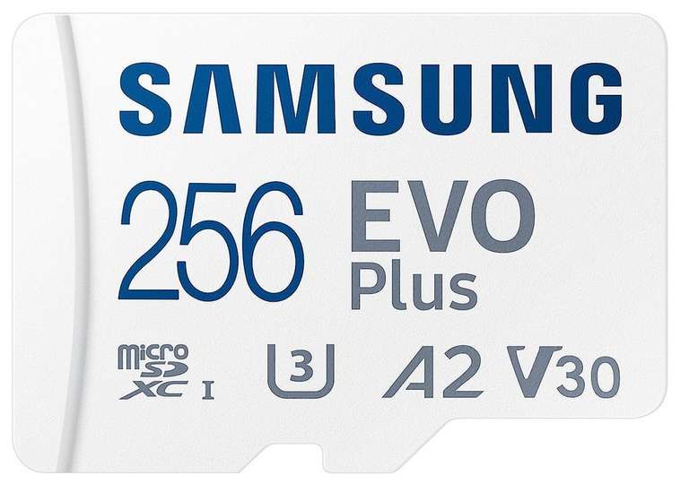 Karta microSD Samsung EVO Plus 256 GB, U3, A2, V30 zapis/odczyt 90/100 MB/s Darmowa dostawa dla wszystkich