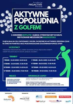 Bezpłatne, 2 godzinne zajęcia z golfa w Białymstoku