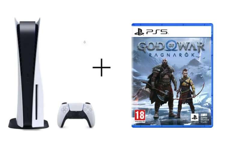 Konsola PlayStation 5 z napędem + gra God of War Ragnarok (cyfrowa) @ Neonet