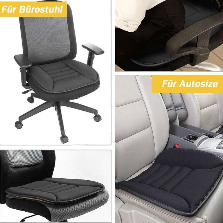 Big Ant Poduszka na siedzenie w samochodzie, fotel biurowy, krzesło, ortopedyczna, pianka memory, komfortowa