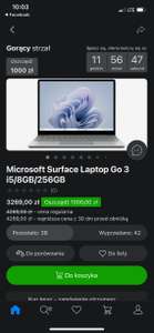 Laptop Microsoft Surface Go 3 i5/8BG/256 GB