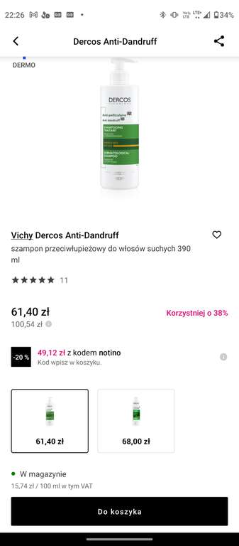 Vichy Dercos Anti-Dandruff szampon przeciwłupieżowy