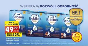Mleko modyfikowane Bebilon (cena 1 szt przy zakupie 2)