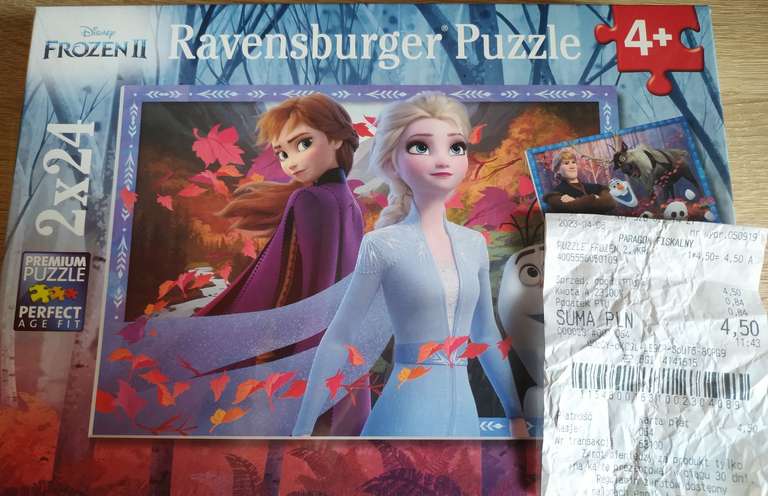 Puzzle Frozen II Ravensburger 2x24 4+