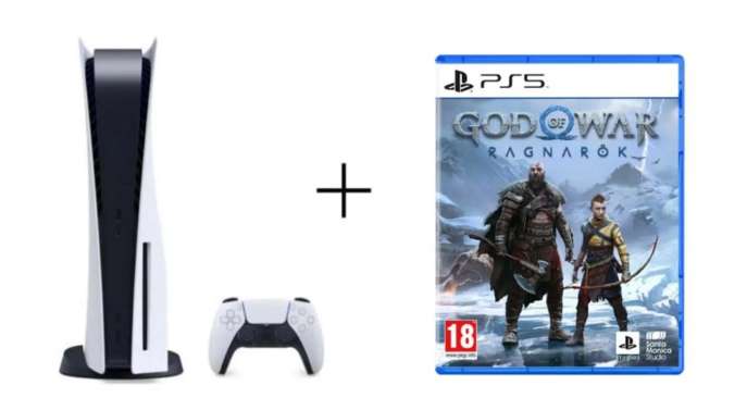 SONY Konsola PS5 z napędem 825GB + God of War Ragnarok opis