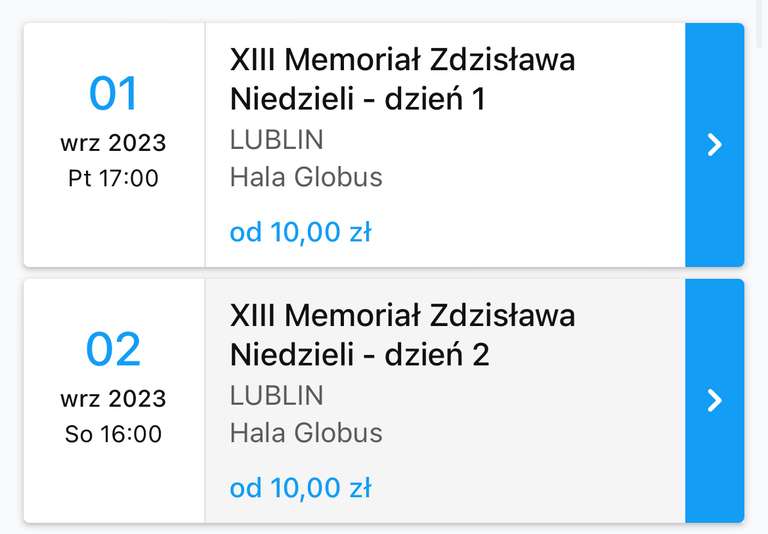 Lublin, 4 mecze koszykówki za 22zł (2 dni, 2 mecze) lub 11zł 1(dzień, 2 mecze) 1-2.09