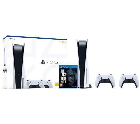 Konsola PlayStation 5 (PS5) z napędem + 2 pady + The Last of Us Part II (możliwe 2881,35 zł)