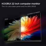 KOORUI 22-calowy monitor gamingowy z wbudowanymi głośnikami, 100 Hz, 1080p €88,35