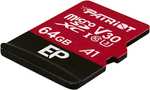 Karta MicroSD, 64 GB Patriot Class 10 UHSI/U3 A1 V30 - zapis/odczyt 50/90 MB/s - darmowa dostawa Prime