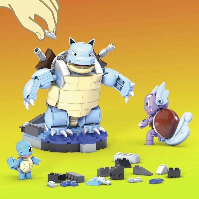 Mega Bloks Construx tipo água Pokemon Squirtle│Brinquedo de