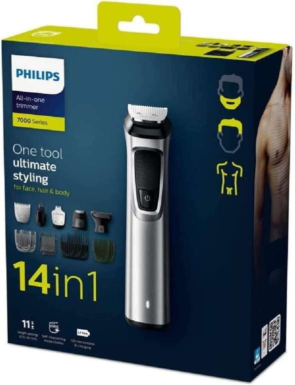Philips Multigroom MG7720/15, trymer do twarzy, włosów i ciała