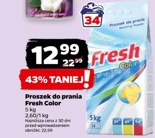 Proszek do prania 5kg Fresh Color @Netto 2.6zł/kg