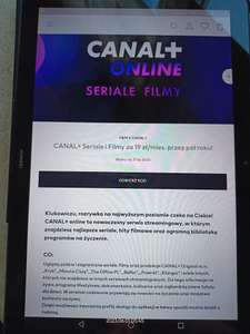 Canal+Seriale i Filmy za 19 zł/mięs.przez pół roku od H&M w aplikacji