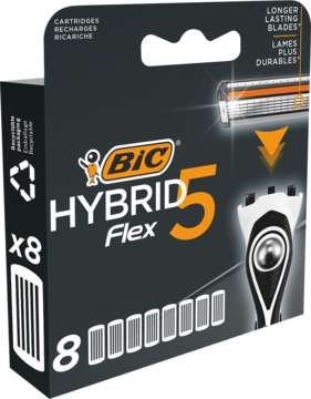BIC Hybrid Flex 5 8 sztuk wkłady do maszynki