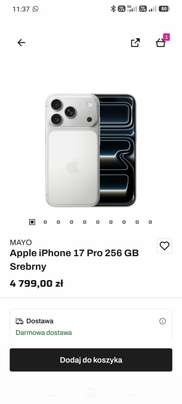 Smartfon Apple iPhone 17 pro 256gb srebrny w aplikacji inpost