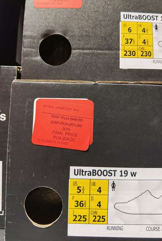 Adidas Ultraboost 19 Factory Krakow damskie rozmiary