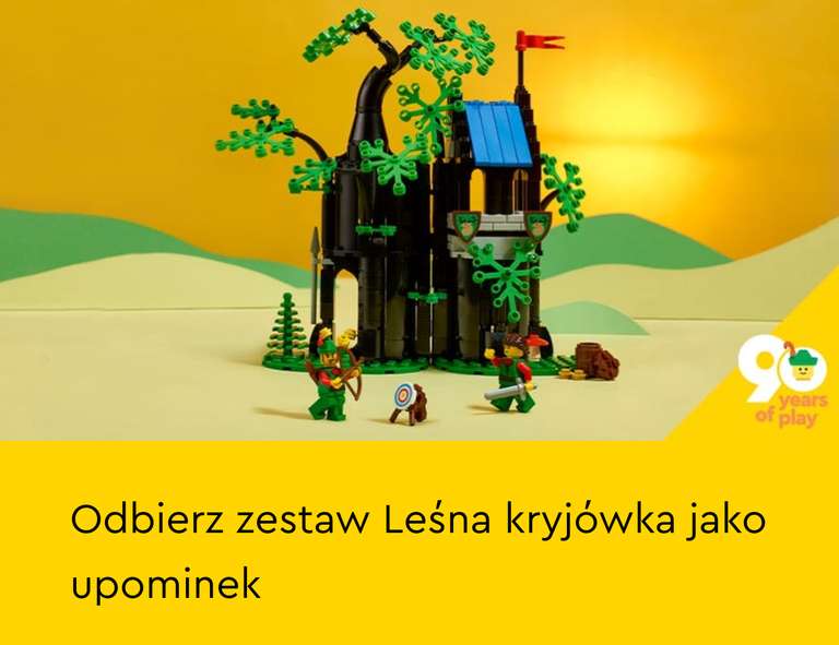 Lego Leśna Kryjówka jako gratis przy zakupach w LS MWZ-690zł