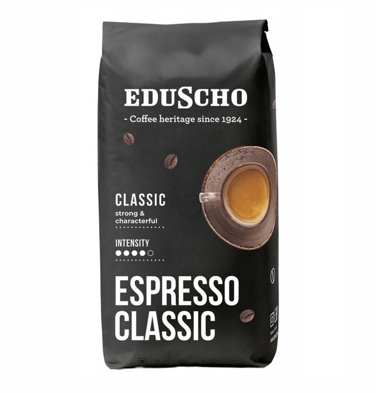 Kawa ziarnista 1kg Eduscho Espresso Classic w cenie 36,49 badz Eduscho Caffe Crema Strong w cenie 36,98.Darmowa dostawa Inpost