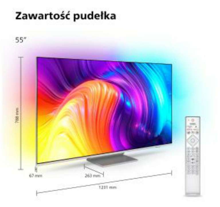 Telewizor Philips 55PUS8807/12 - 55" - 4K - Android TV