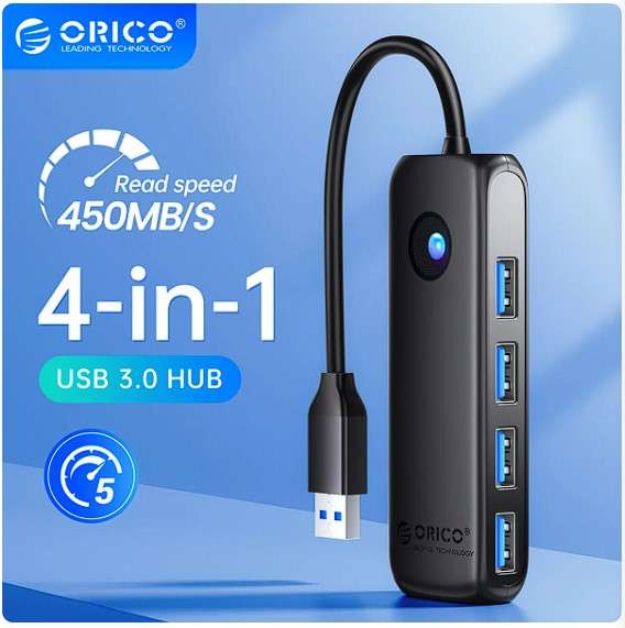 ORICO 4 portowy HUB USB 3.0 za 27zł US $6.16