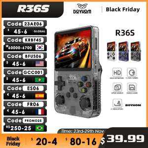 R36S Retro przenośna konsola gra za $39.80 / ~158zł