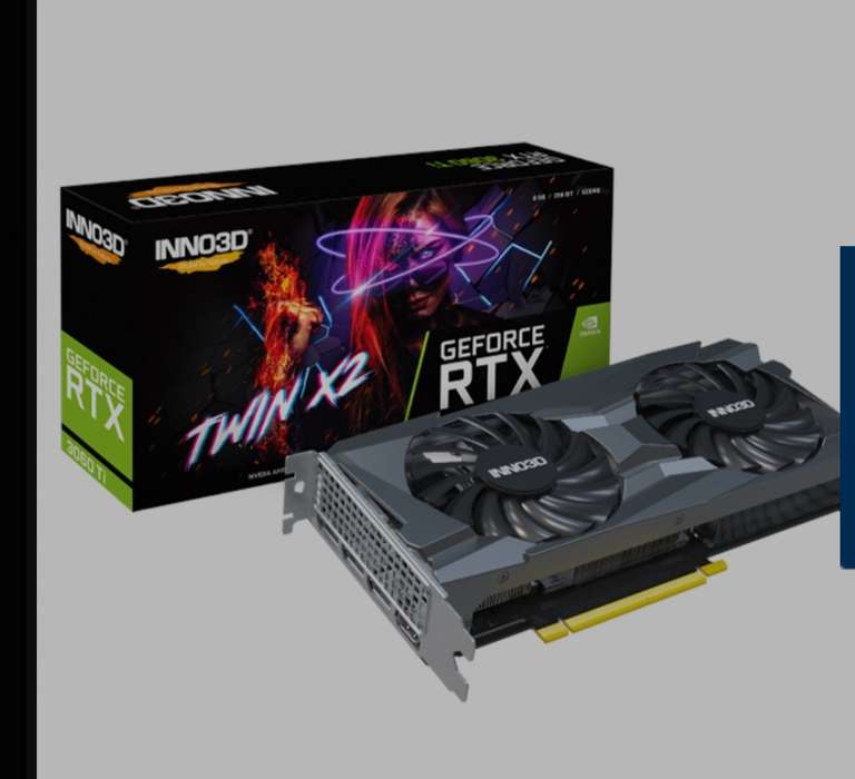 Karta graficzna Inno3D GeForce RTX 3060 Ti Twin X2 LHR - 8GB GDDR6