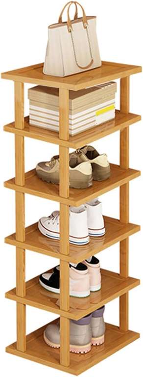 6-poziomowy stojak na buty, książki z bambusa