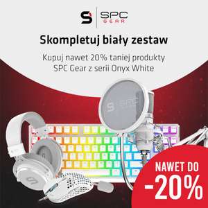 Produkty SPC Gear z serii Onyx White do 20% taniej