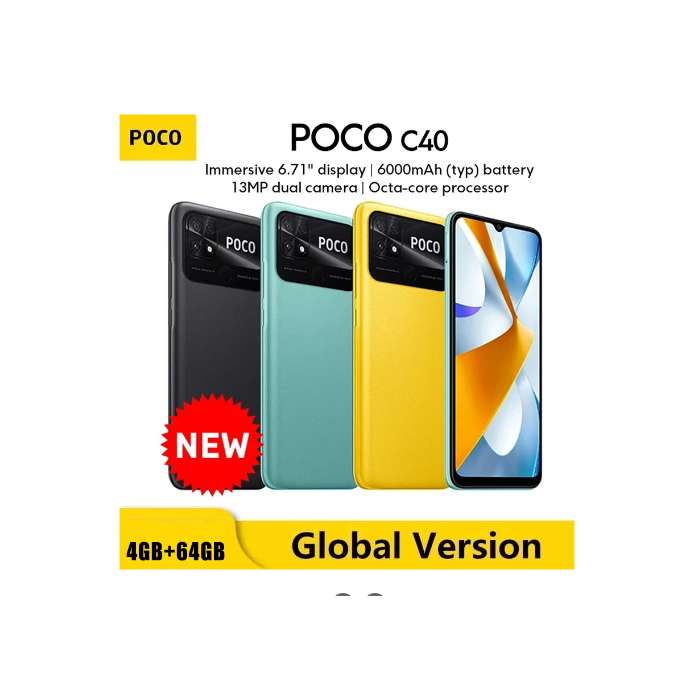 Smartfon POCO C40 4/64GB - 95$