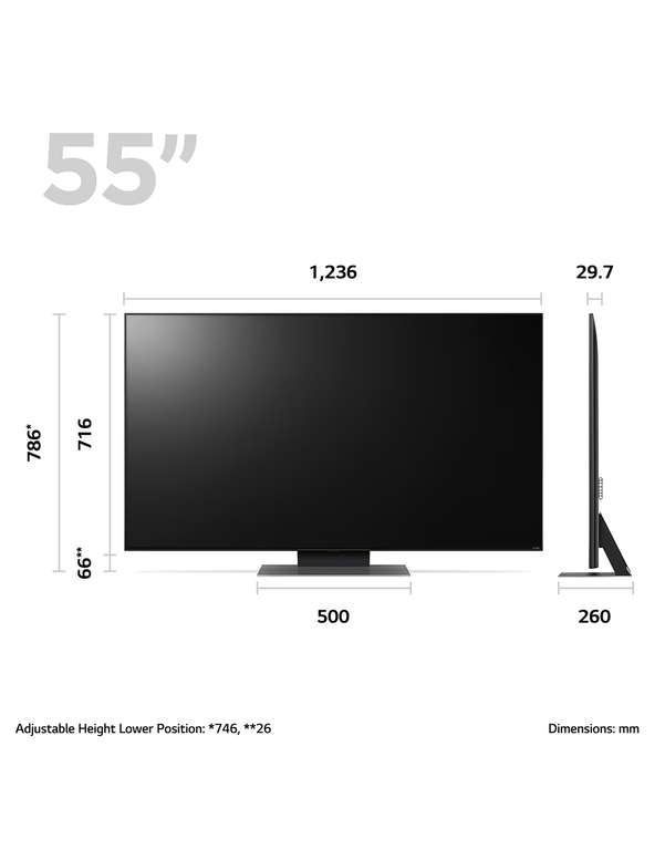 LG 55” QNED 4K Smart TV ze sztuczną inteligencją, 55QNED823RE (możliwe 3686zł)