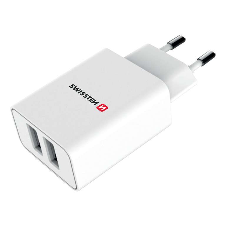 Ładowarka Swissten Travel Smart 2x USB 2.1A (22034000), 10W, Smart IC, odb.os.0zł