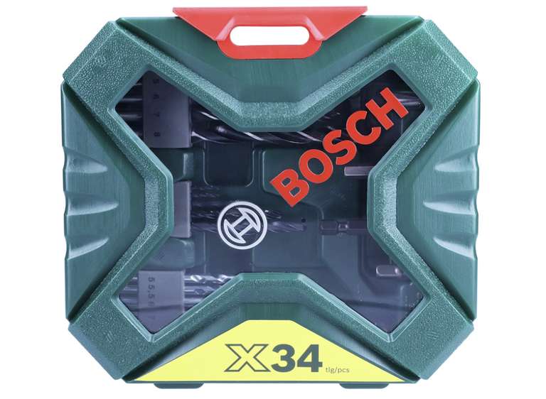 Bosch 34-częściowy zestaw wierteł i końcówek wkręcających X-Line (do drewna, kamienia i metalu) @ Amazon
