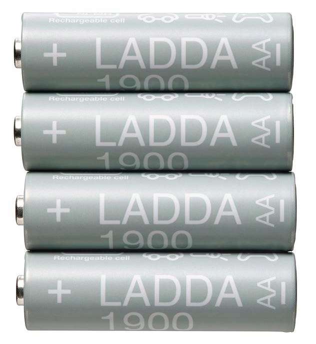 Akumulatorki AA IKEA Ladda (R6) | 4 SZT. | 1900 mAh | 1.2 V | Allegro