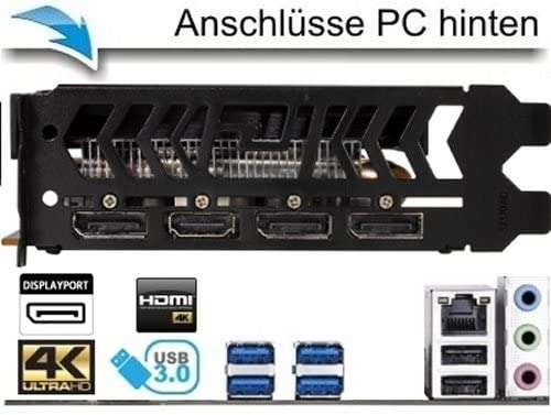 komputer stacjonarny dla graczy, Nvidia GeForce RTX 4070 Ti 12 GB, AMD Ryzen 7 5700X, 32 GB 3000 MHz DDR4, 1000 GB M.2 SSD €1652,27